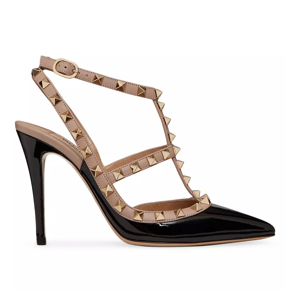 Valentino Garavani
Patent Rockstud Caged Pumps 100 MM
